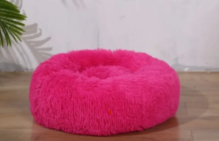 Cozy Plush Round Pet Bed