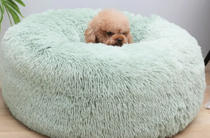 Cozy Plush Round Pet Bed