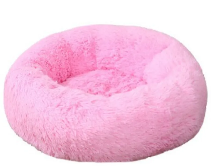 Cozy Plush Round Pet Bed